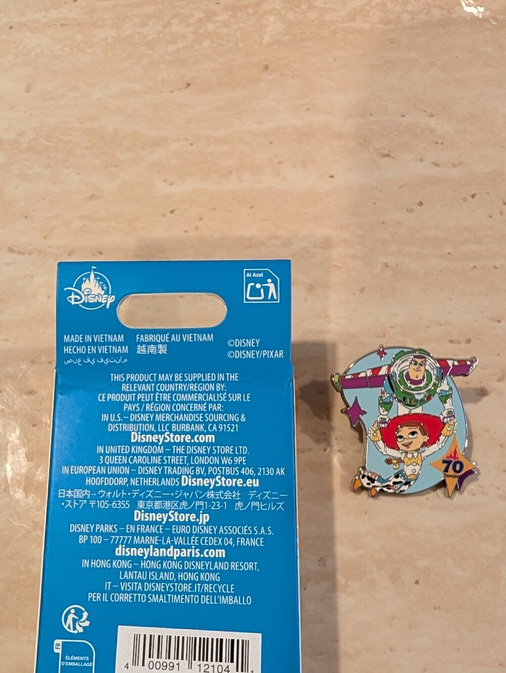 Disneyland 70th Mystery Pin Set 2025 - Buzz and Jesse, Toy Story - Picture 5 of 5